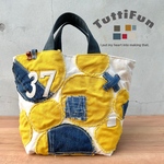 Tuttifun＊黄色ハンプ×デニム 〝37〟バッグ