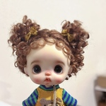 オビツ11ドール  ウィッグ　　かわいいモヘアウィッグ　OB11ドールウィッグ
