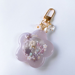 [9月22日販売] Flower shaker keychain(purple)