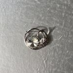 Vintage 80〜90s crystal bijou botanical brooch レトロ ヴィンテージ クリスタル ビジュー ボタニカル ブローチ