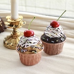【限定】2点set クレイカップケーキ チョコ&プレーン カラースプレー付き
