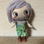 イーマリー服　グリーンサロペット