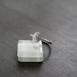 クンツァイト　GAP　CZフレームラインリング　SILVER925　
