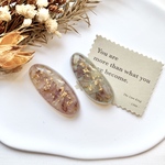 【送料無料】ハンドメイド　レジンパーツセット　ヘアアクセサリーパーツ　貼り付けパーツ　ドライフラワー