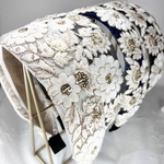 数量限定‼️売切御免・500円 🎉 インド刺繍リボン カチューシャ　No.f017 黒