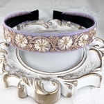 1000円🎉 12/31まで☆インド刺繍リボン カチューシャ　No.f056