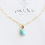 14kgf-petit jewelry ネックレス（スリーピングビューティーターコイズ ）