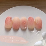 小さな押し花の上品ネイル            〜ネイルチップ  春 シンプル ドライフラワー ブライダル