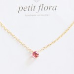 14kgf-petit jewelry ネックレス（4mmピンクトルマリン6本爪 ）