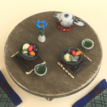 ミニチュア  レトロなちゃぶ台  お茶の時間 ３