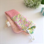 リバティpatch*大人乙女のちょっと大きめ8重ガーゼタオルハンカチ*Liberty*リバティフラワー*ベッツィビーチ*大人のラブリーカラー*