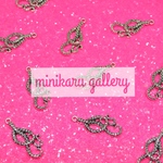 6個入)antique silver octopus charm
