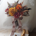 ☆特別価格☆mustard orange【ブーケ・秋・結婚式・ウェディング・前撮り・秋ブーケ・オータムカラー】