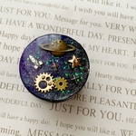 キラキラ宇宙のスマホグリップ