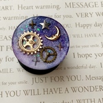 キラキラ宇宙のスマホグリップ