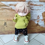 ポケットに手が入れられる大きなフードのパーカーとサルエルパンツセット☆ねんどろいどどーる服
