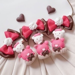りんごくまドームケーキ🐻‍❄️🍎キーホルダー/ネックレス