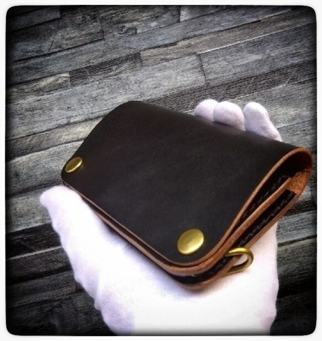 ◇ ショート トラッカーウォレット ◇Slim-M 茶芯 - craft.revolver 
