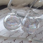 期間限定増量中【4個/20㍉】【cg-sb-11】❁ 水入りガラスドーム❁オーロラクリスタル❁