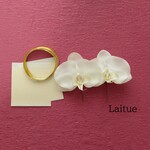 胡蝶蘭2輪と水引・金箔の髪飾り ◇ ◇ 成人式　◇ 結婚式　◇ ウェディング　◇ 振袖　◇白無垢　◇ 袴　◇ 卒業式