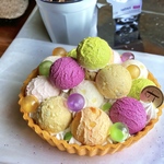 Tarte aux "petites boules de glace de saison"【automne】/季節のプチアイスボールタルト【秋】