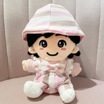 ちびぬい　お洋服　ファンシーストライプサロペット＆おりぼんTシャツ&お帽子セット
