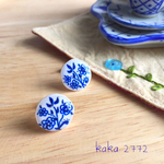 北欧風 花のピアス