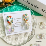 【6点】ボタニカルフラワー❁⃘*.ﾟアートデザイン👩‍🎨ピアス/イヤリング