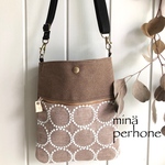 ミナペルホネン生地tambourine 使用ポシェット＊スマホショルダーバッグ