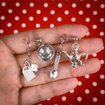 カップ＆ティーポット【ミニチュアお茶会ピアス】