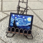 星月夜ブローチ①