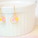 twin drops ピアス　001*ﾟ ゜ﾟ*☆(イヤリング変更可) 