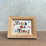 Trick or Treatハロウィンモチーフのミニフレーム　刺繍
