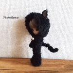プチブライス　アウトフィット　黒猫ちゃん着ぐるみ　黒猫