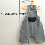再販2!!スウェットのモノトーンサロペット♡グレー