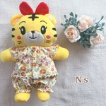 [はなちゃん用♡オレンジ花柄パジャマ