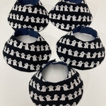 aiboちゃんのニョロニョロおばけ👻 と魔法使いの帽子ワッペンのBIGスタイ　aibo's Ghost  style bib 3