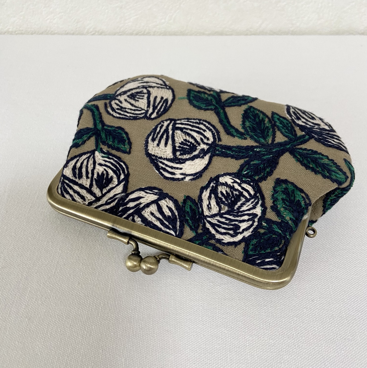 new》ミナペルホネン 親子がま口財布（コンパクト）rosy