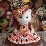 シルバニア★手作りハンドメイド★服★ストロベリーショコラワンピ