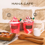 ☆新商品☆カフェ風フェイクフラペチーノ ストロベリーディライト風 フェイクスイーツ