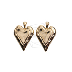 PDT-2716-G【2個入り】ハートペンダント,Heart Pendant/19.3mm X 28.7.mm