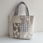 【送料無料】パッチワークトートバッグ＊北欧柄＊