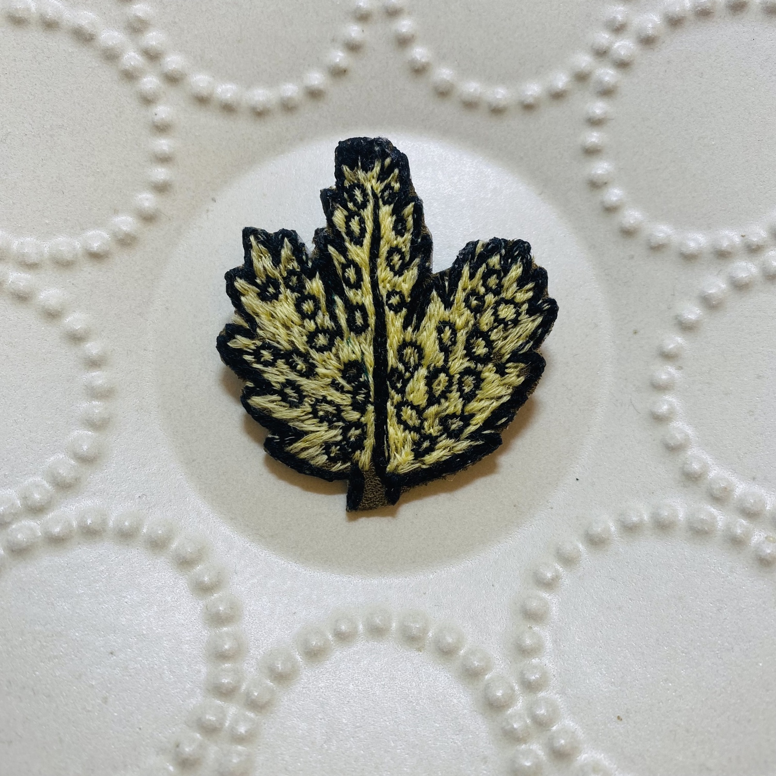 ⚠️ブルーリバー9-33 ハンドメイド ブローチ ミナペルホネン生地使用 ハンドメイド ミナペルホネン生地使用 ⚠️ブルーリバー9-33 ブローチ