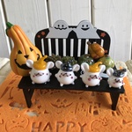 ごまうさちゃんのガラスハロウィンオブジェ