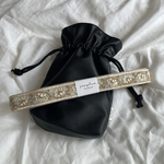 フェイクレザー×刺繍リボン　3wayスマホショルダーバッグ（スマホショルダーストラップ）　