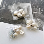 【訳有り商品】1pcs→4pcs バロック パール 天然パール [通し穴付き] p054