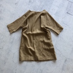 【もうすぐ秋SALE】ドルマンスリーブワンピース　キャメル（富士吉田染加工）