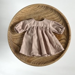 シルクコットンのワンピース＜ダスティーピンク＞　ソランちゃん