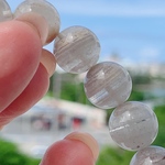 千層ホワイトガーデンクォーツ◆透明感◆希少◆K00573 13ミリ 天然石ブレスレット パワーストーンブレスレット