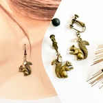 ワンコインSALE（No,15）◉リス◉ 【両耳イヤリング or ピアス】